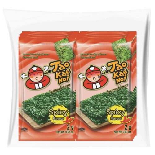 Tao Kae Noi Seasoned Laver Spicy Flavour 2g