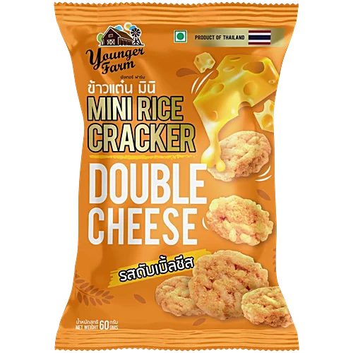 Younger Farm Mini Rice Crackers Cheese Flv 60 G