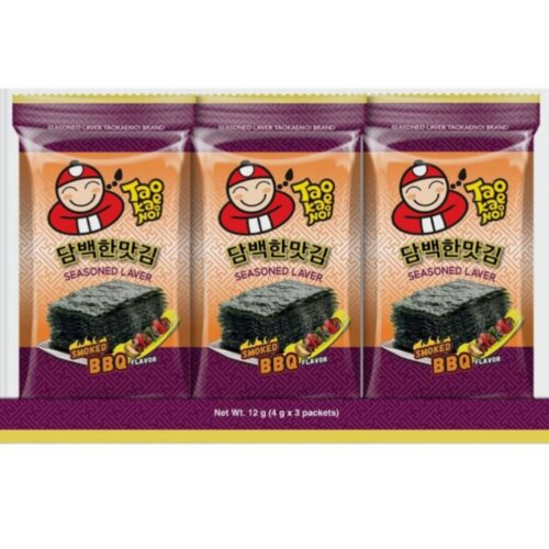 Tao Kae Noi Seasoned Laver Smoked Bbq Flavour 4g