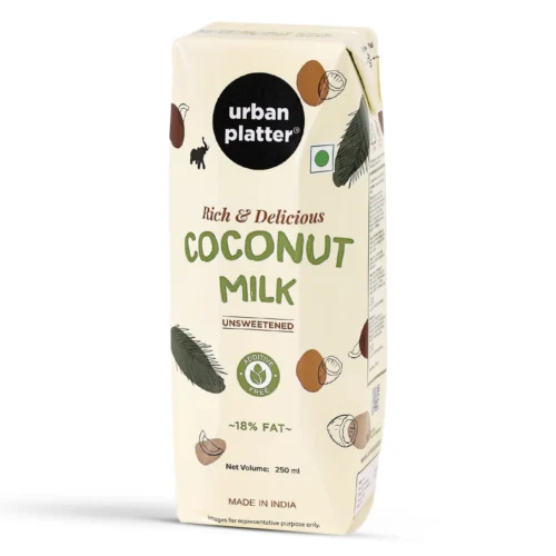 Urban Platter Unsweetened Coconut Milk, 250ml