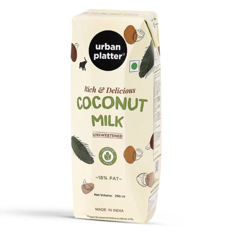 Urban Platter Unsweetened Coconut Milk, 250ml