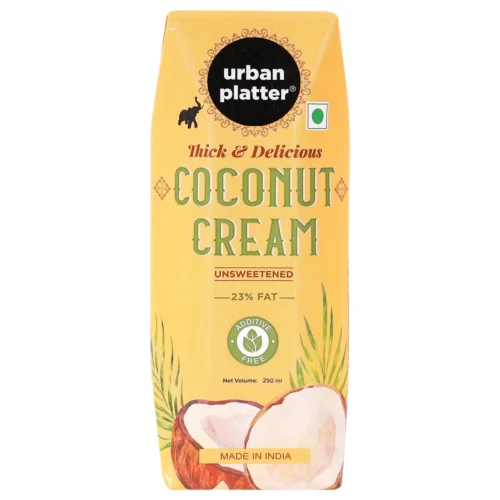 Urban Platter Unsweetened Coconut Cream, 250ml