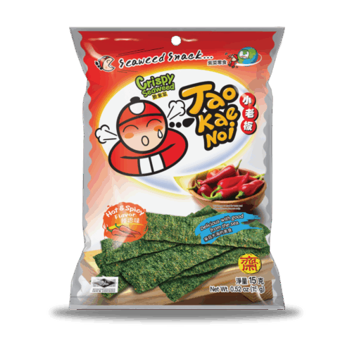 Tao Kae Noi Crispy Seaweed Hot & Spicy Flavour 15G