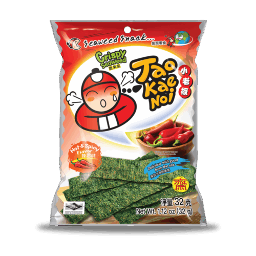 Tao Kae Noi Crispy Seaweed Hot & Spicy Flavour 32G