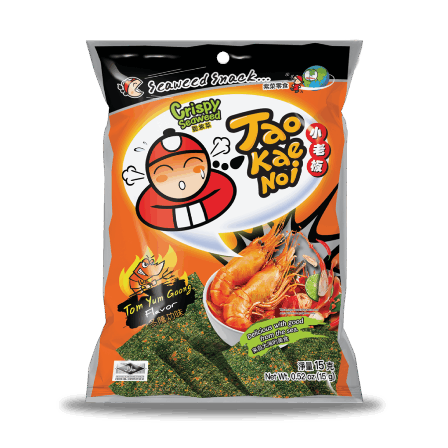 Tao Kae Noi Crispy Seaweed Tom Yum Goong Flavour 15G