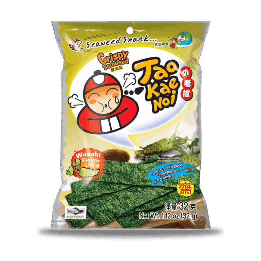 Tao Kae Noi Crispy Seaweed Wasabi Flavour 32G