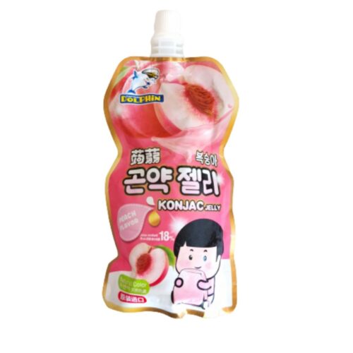 Dolphin Konjac Jelly Drink Peach Flavour 130 G * 40 Pcs