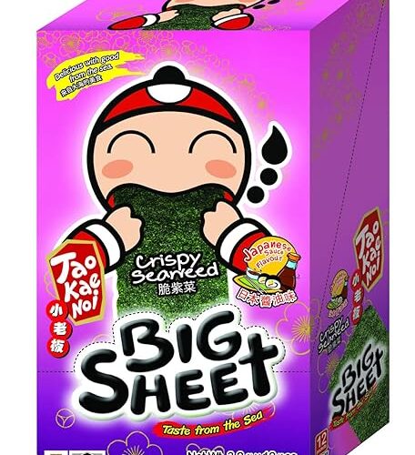 Tao Kae Noi Crispy Seaweed Bigsheet Japanese Sauce Flavour 3.2g