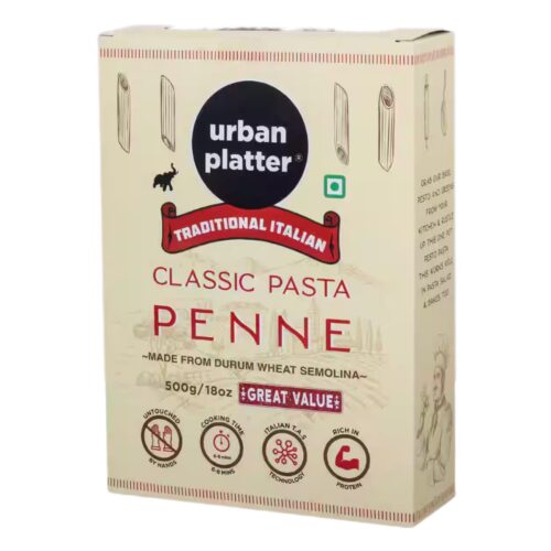 Urban Platter Traditional Italian Classic Penne Pasta, 500G