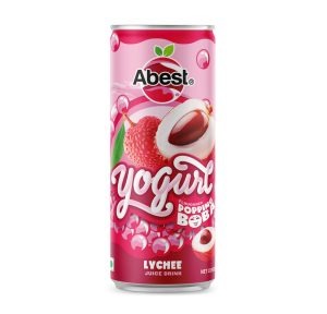 Abest Yogurt Popping Boba Lychee Juice 320 ml