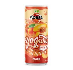 Abest Yogurt Popping Boba Peach Juice 320 ml