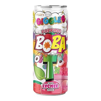 Abbie's Giggles Popping Boba T With Lychee Juice 320ml