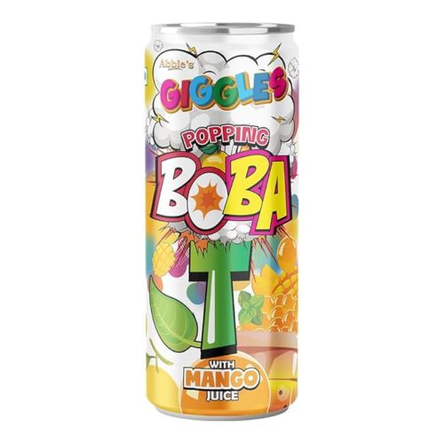 Abbie's Giggles Popping Boba T With Mango Juice 320 Ml