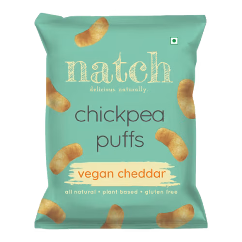 Natch  Chick Peas Puff Cheddar Flv 65g