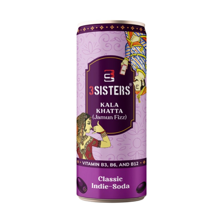 3 Sisters Kala Khata (Jamun Fizz) Classic Indie-Soda 250 ml