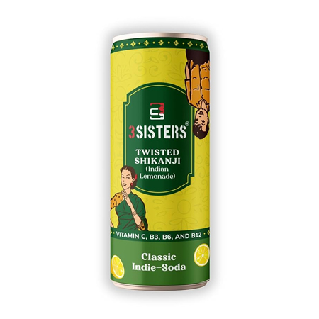 3 Sisters Shikanji Twisted Classic Indie-Soda 250 ml