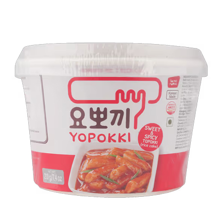 Yopokki Sweet & Spicy Topokki Bowl 210 G