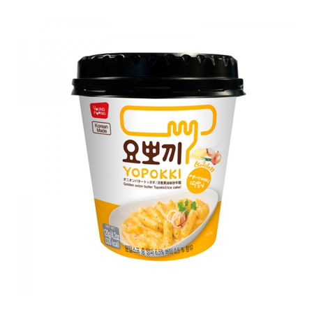 Yopokki Golden Onion Butter Topokki Cup 120G
