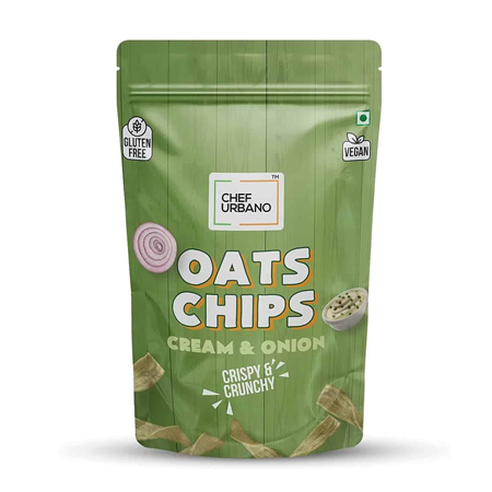 Chef Urbano Chips Oats Cream & Onion 75 G