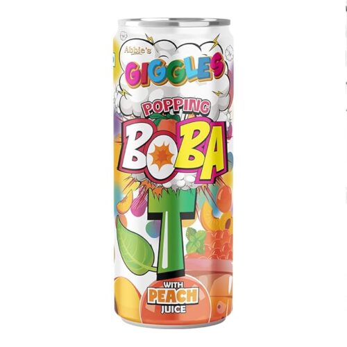 Abbie's Giggles Popping Boba T With Peach Juice 320 Ml