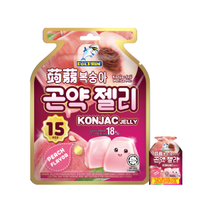 Dolphin Konjac Jelly Peach Flavour 20g* 15 Pcs (Per Pouch)