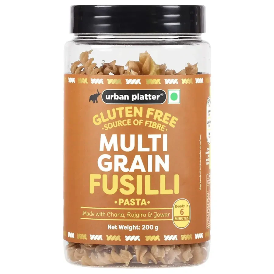 Urban Platter Gluten-Free Multi Grain Fusilli Pasta, 200G