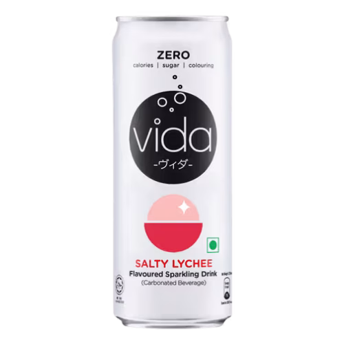 Vida Zero Salty Lychee Flv Sparkling Drink 325ml