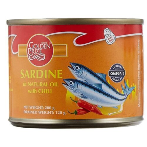 Gp Sardine Natural Oil With Chilli 200 Gm