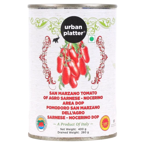 Urban Platter San Marzano Whole Peeled Tomatoes in Tomato Juice, 400g