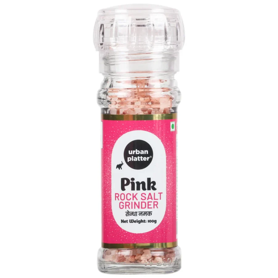 Urban Platter Pink Himalayan Rock Salt Grinder, 100g