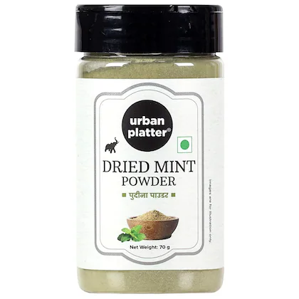 Urban Platter Dried Mint Powder Shaker Jar, 70g