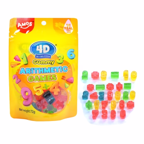 AMOS Gummy Candy 4D Arithmetic Games 72 g