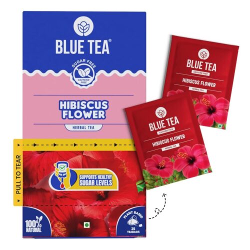 BLUE TEA - SF & CF BLUE HIBISCUS FLOWER TEA 50G (25 TEABAGS)