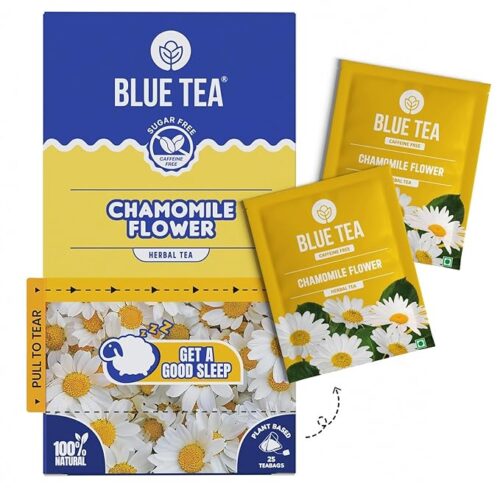BLUE TEA - SF & CF BLUE CHAMOMILE FLOWER TEA 50G (25 TEABAGS)