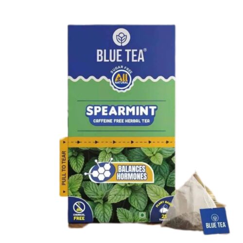 BLUE TEA - SF & CF SPEARMINT HERBAL TEA 37.5G (25 TEABAGS)
