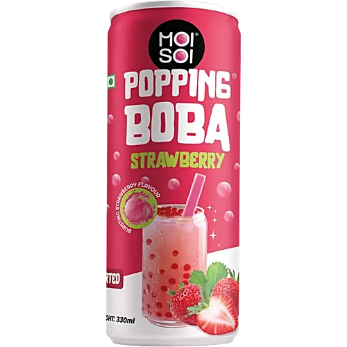 MOI SOI Popping Boba-Peach 330 ml
