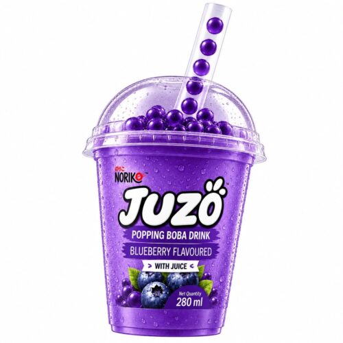 NORIKO JUZO POPPING BOBA DRINK BLUEBERRY FLAVOUR 280 ML